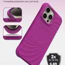 ORNARTO Vortuxe for iPhone 15 Pro Case 6.1" | 2X MIL-STD Drop Protection | Compatible with MagSafe | Sleek Aesthetic Liquid Silicone Phone Cover - Fuchsia