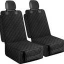 Dog Car Seat Cover, 2 Pack Waterproof Pet Front Seat Car Cover, Full Protection Dog Seat Protector with Side Flaps, Universal Size for Cars, Trucks, SUVs