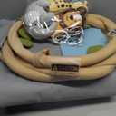 Blissful Diary Baby Play Gym & Activity Mat, Oversize Leaf Shaped Baby Play Mat w 6 Detachable Toys, Tummy Time Mat Promote Motor Skills & Sensory Development Mat, Newborn Infant Baby Essentials Gift