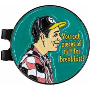 6 x Golf Ball Marker, Funny Golf Hat Clip with Enamel Magnetic Ball Marker, Happy Gilmore Golf Accessories for Men and Women Golfers