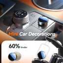 Wireless Carplay Adapter, 60% Smaller, 3X Auto-Connect, No Latency, Plug&Play, Bluetooth&WiFi, for Apple Carplay Wireless Adapter, Mini Dongle for iPhone 5~17 & 927+ Cars, USB A/C (Deep Black)