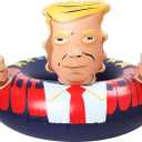 Pool Float Donald Trump Summer Giant Presidential Inflatable Pool Float, Suitable for Beach Swimming Pool Party Lounge Raft (Blue)