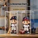 Jumbo Convertible Acrylic Display Case - 3-Tier or Open Space for 6"-18" Collectibles, Magnetic Door Removable Shelves for Statues & Plush Dolls (Extra Large 3-Tier (14.5"x11.5"x19.6"))