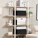 Fabric Clear Window Storage Bins with Lid, Closet Storage Box Linen Closet Baskets with 3 Handles for Organizing Clothing, Jeans, Shelves 17''- 3 Pack (Black and White)