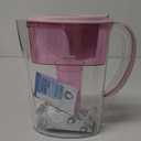 Brita Small 6 Cup Space Saver Water Filter Pitcher with 1 Standard Filter, Space Saver, Purple (Purple)