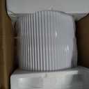 Cylinder Stands for Party, 5Pcs Metal Pleated Cylinder Pedestal Stand Heavy Duty White Cake Cilindros Para Fiestas Parties Round Cylinder Display Flower Plant Stand for Wedding Birthday Party Decor