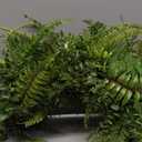 26inch Fern Wreath for Front Door, 26'' Farmhouse Mixed Green Wreath for Door Wall Window Decoration, Handmade Spring Summer Large Wreath