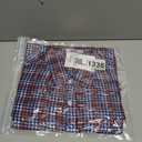 Mens Gingham Button Down Shirt Long Sleeve Dress Shirts Business Casual Shirts with Pockets (Large, Blackgreen)