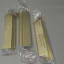 khtumeware 10 Pack Champagne Bronze Finger Pulls Edge Pulls 3in Cabinet Handles Drawer Finger Pulls Concealed Drawer pulls Kitchen Hardware (3"(76mm) Hole Center)