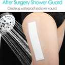 14 Pcs Long Waterproof Bandage 4"x12" for Post Knee Replacement Hip Surgery Recovery Shower Protector Surgical Incision Adhesive Larger Wounds Cover Island Dressing Bordered Gauze