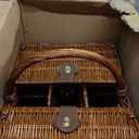 Juvale Wicker Picnic Basket Set for 4 with Utensils, Glasses, and Insulated Cooler Bag - Luxury Camping, Picnic Essentials and Outdoor Tableware for Family Gatherings