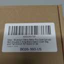 Mens Belts Plus Size Canvas Double D Ring Black Fabric Cloth All Size 39inch to 75inch (Black)