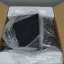 Modern Table Lamp Set of 2, Nightstand Lamps with Black Grid Shade, Bedside Lamps with USB A+C Charging Ports, Decorative Table Lamp, Square Base, Desk Lamps for Living Room, Bedroom, 2 Bulbs Included