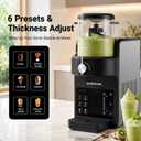 Slushie Machine, Slushie & Soft Serve Ice Cream Make for Home, No Ice Needed with Rapid Chill & Temperature Control, Multi-function for Frozen Drink, Milk Shake, Margaritas, Frapp