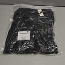 Liberty Pro Womens High-Waisted Ankle-Length Lounge Pants, 26 Inseam Wide Leg Drawstring Casual Bottoms with Pockets (Black, L)