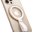 andobil [2025 Unrivaled Stability] Magnetic Phone Grip Holder for MagSafe Ring Stand Holder Kickstand Compatible with MagSafe Accessories for iPhone 16 Pro Max Plus iPhone15/14/13/12&Android,Rosegold