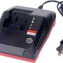 18-Volt Multi-Chemistry Battery Charger for Porter Cable PCXMVC Lithium Ion & NiCad NiMh Slide PC18B PC18B-2 PC18BL PC18BLX PCC489N Cordless Power Tool Battery