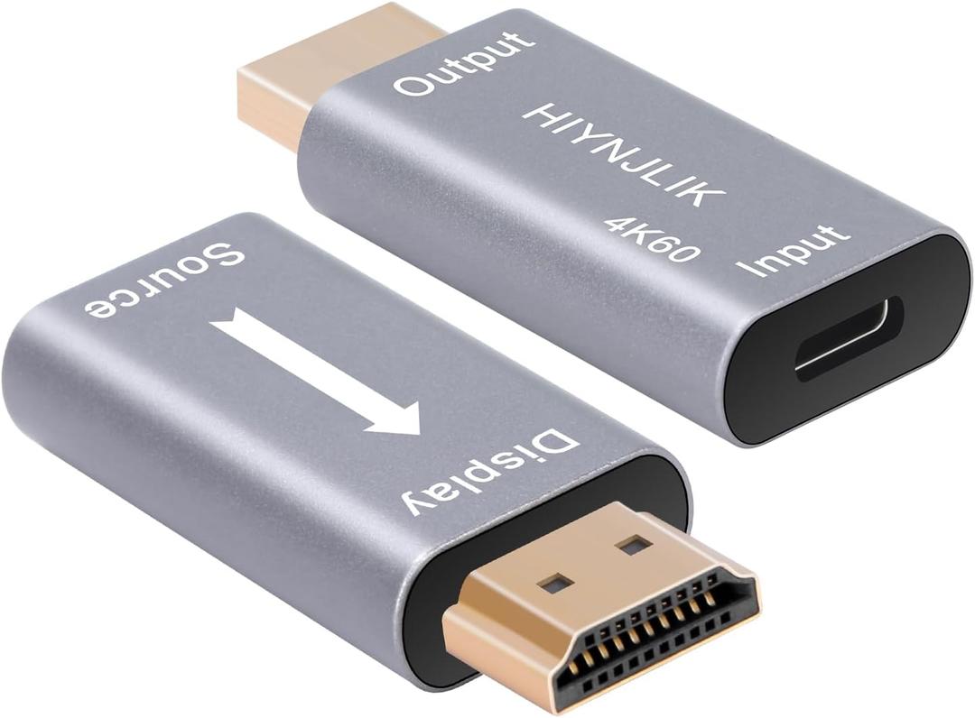 Uni-Directional USB C Female to HDMI Male Adapter, (USB-A to HDMI not Supported), 4K60 Thunderbolt 3/4 to HDMI2.0 for MacBook Pro/Air, Surface, Galaxy S8 to S23, iPhone 15 Series - 1 Pack