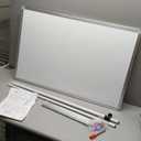 Easel Whiteboard - Magnetic Portable Dry Erase 36 x 24 Tripod Height Adjustable, 3' x 2' Flipchart Easel Stand White Board for Office or Teaching at Home & Classroom (36x24 White)