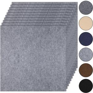 10Pcs Carpet Tiles Peel and Stick 24x 24 Non-Slip Self Adhesive Squares Carpet Floor Tile Reusable Waterproof Carpet for Living Room Bedroom
