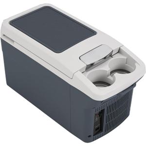 Portable Car Refrigerator, 6 Quart (6L) Dual-Use Electric Cooler, 12 Volt DC &110V AC, Compact Electric Fridge, 12V Small Fridge, Thermoelectric Cooler & Warmer for Car, RV, Camping, Plug-In