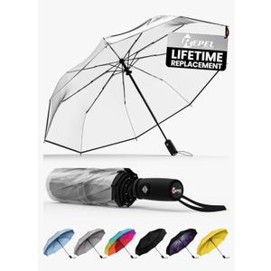REPEL Windproof Travel Umbrella - Compact & Withstands Winds up to 85MPH , Strongest Premium Auto Folding Umbrella for Rain and Sun - Durable, Light & Portable for Women & Men , Fits Backpack & Cars REPEL Windproof Travel Umbrella - Compact & Withstands Winds up to 85MPH , Strongest Premium Auto Folding Umbrella for Rain and Sun - Durable, Light & Portable for Women & Men , Fits Backpack & Cars