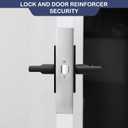 Door Reinforcement Plate, Stainless Steel, Fits 1-3/8" Doors, 2-3/8" Backset, Lock and Door Reinforcer Security, Door Knob/Lock/Latch/Deadbolt Cover Plate, Reinforce and Repair Wood/Metal Doors