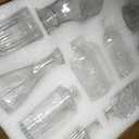 SUPMIND 24pcs Glass Bud Vase Set, Small Clear Flower Vases for Centerpieces in Bulk, Mini Vintage Vase for Wedding, Home,Table Decoration