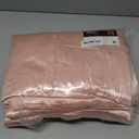 HOMEIDEAS Non-See-Through Blush Pink Privacy Sheer Curtains 52 X 84 Inches Long 2 Panels Sheer Curtains Light Filtering Window Curtains Drapes for Bedroom Living Room