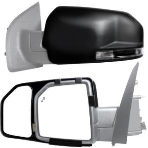 K SOURCE Snap & Zap 81850 Custom Fit Towing Mirror for 2015-2020 F150, Patented