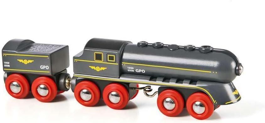 BRIO World - 33697 Speedy Bullet Train - Engaging 2-Piece Wooden Toy Train Set | Ideal for Kids Age 3+ | Enhances Motor Skills | Compatible Railway Toys | FSC Certified Materials