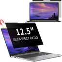 Removable Magnetic Privacy Filter for 12.5 inch 16:9, Anti Spy Anti-Glare Laptop Monitor Screen Protector, Blue Light Blocking Film for Notebook 12.5''283 * 166 mm