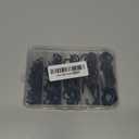 125 Pcs Screw Hooks in 5 Sizes  Cup Hooks for Hanging Plants, Mugs, Lights, and Ceiling Storage (Black)