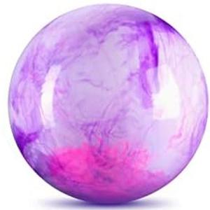 Deekin 15 Inch Marbleized Bouncy Balls Large Inflatable Rubber Sensory Ball for Playground Outdoor Water(15 Inches Purple)
