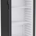 Hamilton Beach, 8.5 Cu. Ft. Commercial Glass Door Display Merchandiser Refrigerator Cooler, ETL, Black