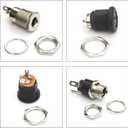 DC Power Jack Connector Assorted Kit, 5.5x2.1mm DC Power Supply Jack Socket Male Female Panel Mount Connector with Waterproof Cap & Hex Nut DC022B DC022D DC099 DC022 DC025 (DC-Cap-Kit)