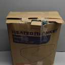 Heated Blanket Electric Blanket Queen Size 84''x90'' with 5 Heating Levels, 10 Hour Auto Shut Off, Machine Washable, Dual Controller Soft Warming Blanket for Couch, Bed, Office  Grass Green