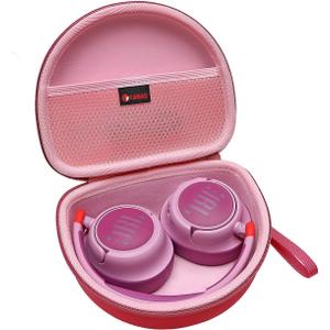 XANAD Hard Case for JBL Junior 470NC or JBL JR 470 NC/JR 460 NC/Junior JR 320BT Kids Headphone, Pink
