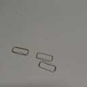 3 PCS Lucky Line 1.875'' Rectangular Key Ring with Turn Twist Sleeve Closure