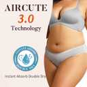 AIRCUTE Washable Leak Proof Incontinence Underwear for Women Absorbency Bladder Control Briefs 70ML,5 Pack (2XL,5 Colors)