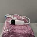 Homemate Heated Weighted Blanket for Adults - 72"x84" 20lbs Electric Throw Fast Heating Heavy Blanket 1/2/4/6/8 Hour Auto Off 10 Heat Levels Over-Heat Protection Luxury Faux Fur Sherpa