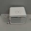 BLACK+DECKER Desktop Air Cooler, Personal Portable Fan with 3-Speeds, Evaporative Air Cooler with 0.5L Water Tank, Air Cooler Fan for Desk, Home, Office, Bedroom, and more, BDMC10, White/Gray