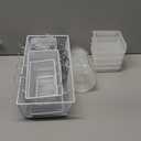 Sieral 30 Pcs Pegboard Organizer Accessories Kit Includes Peg Board Shelving Storage Basket Organizer Bins Hooks Loops Cup with Cup Holder for Garage Room Wall Attachments Tools(White, Clear, Silver)