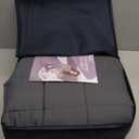 Weighted Blanket (15lbs 60"x80" Queen Size) Cooling Breathable Microfiber Material with Glass Beads Big Heavy Blanket for Adult All-Season Summer Fall Winter Soft Thick Comfort (01-dark Grey)