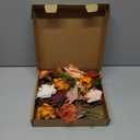 AGIRL Artificial Flowers Combo Silk Mix Terracotta Fake Flower with Stems for DIY Wedding Bouquets Centerpieces Arrangements Table Chair Decor Baby Shower Home Decor (Terracotta)