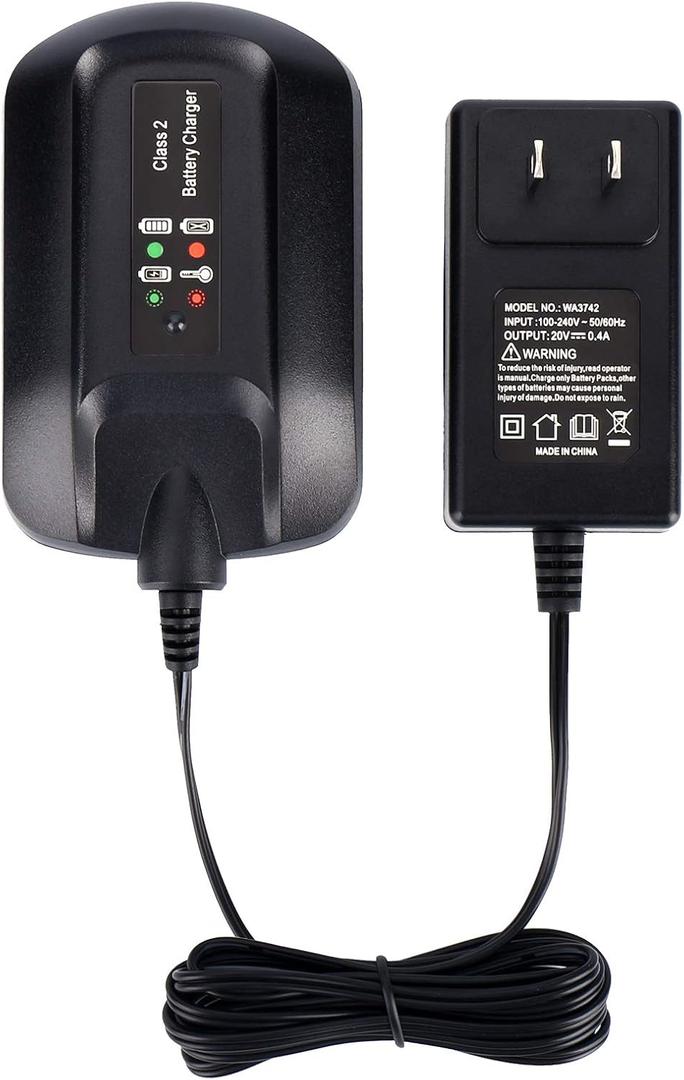 Replacement Worx WA3742 18V 20V Lithium Battery Charger, Compatible with All Worx 18V 20V Batter, Like Worx WA3520 WA3525 WA3578 WA3575 WA3512 WA3512.1 WA3522 WA3544...