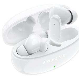 Pack of 2, Foxeye Wireless Earbuds, Bluetooth 5.3 Earbuds Stereo Bass, Bluetooth Headphones in Ear Noise Cancelling Mic, 30 Hour Playtime, USB C Mini Charging Case Ear Buds, 10mm Drivers with Big Bass (White)