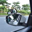 360 degree adjustable Wide Angle Side Rear Mirrors blind spot Snap way rear view mirror universal ( Black) (Left)