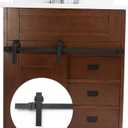 3.3FT Real Mini Heavy Duty Sturdy Sliding barn Door Hardware kit (F01-100cm)