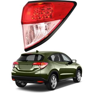 Passenger Side Tail Light Assembly Compatible with 2016 2017 2018 Honda HRV, Right Taillight, Rear Outer Taillamp Replacement 33502T7SA01 HO2805109